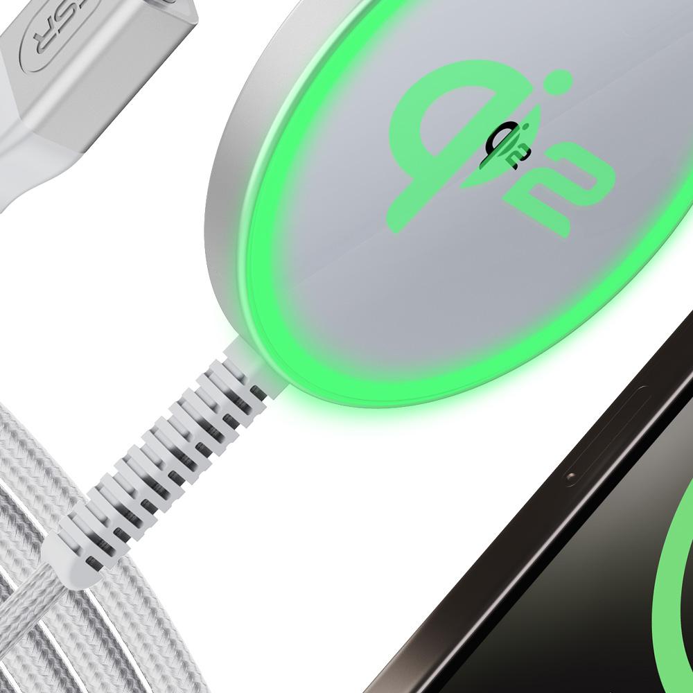 Мини беспроводное зарядное устройство 15 Вт 7,5 Вт Magsafe Charger для iPhone 15/14/13/12 Series AirPods 4/3/Pro/Pro 2 с Type-C