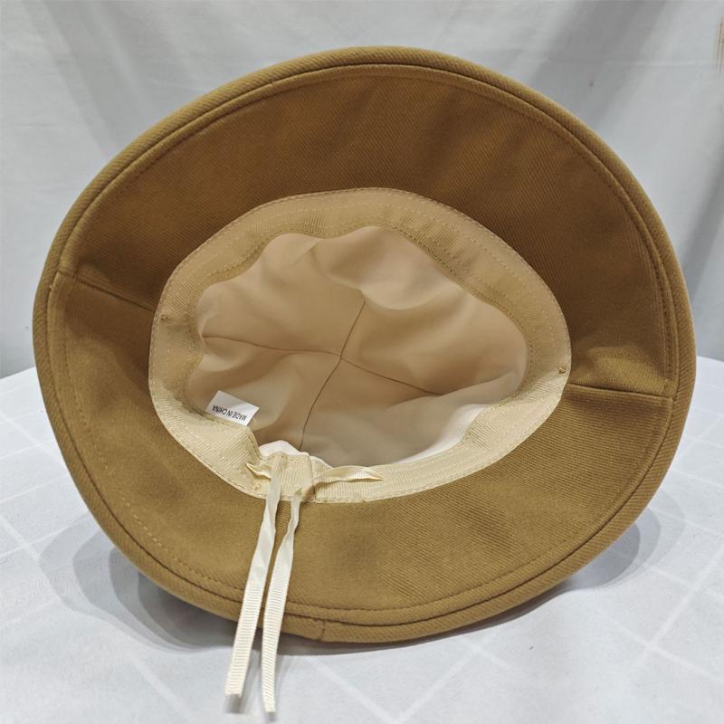 Женская осенне-зимняя теплая шляпа-панама с шерстяной вставкой