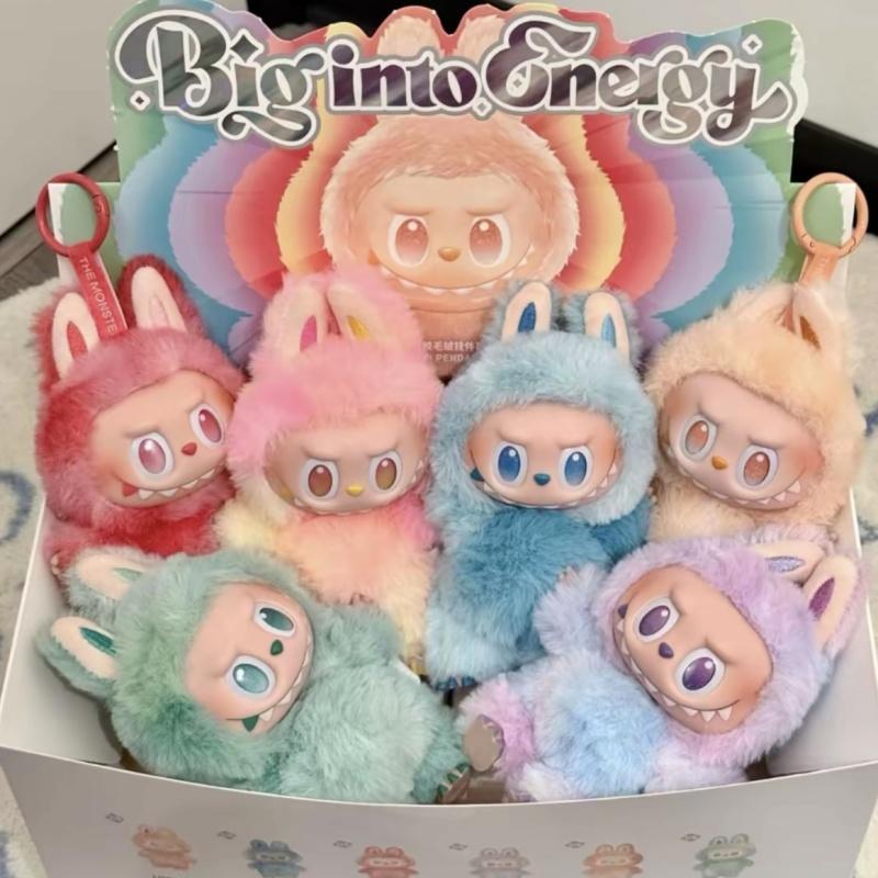 Мультяшная плюшевая игрушка Labubu V3, набитая аниме-винилом, лицо, любовь, безмятежность, кукла Labubu, сумка, кулон, брелок, подарки на день рождения для девочек