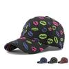 Hat Women's Lip Print Baseball Cap Outdoor Sun Protection