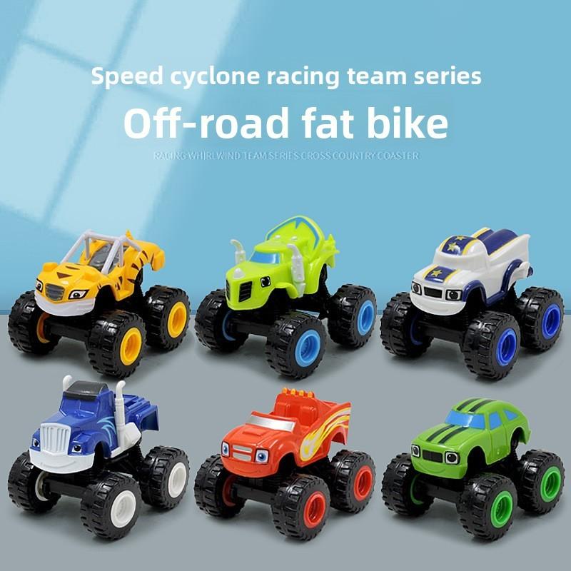The And Blaze Monster Machines Vehicles Kids Toy Racer Cars Trucks Gift Set 6pcs