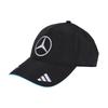 Adidas Mercedes AMG Petronas Formula One Team Baseball George Russel Black Cap, TO069, Men's, (JZ2569)