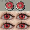 Eyeshare 1 Pair Red Cosplay Contact Lenses for Eyes Halloween Eye Makeup Lens Crazy Cosplay Party Accessories