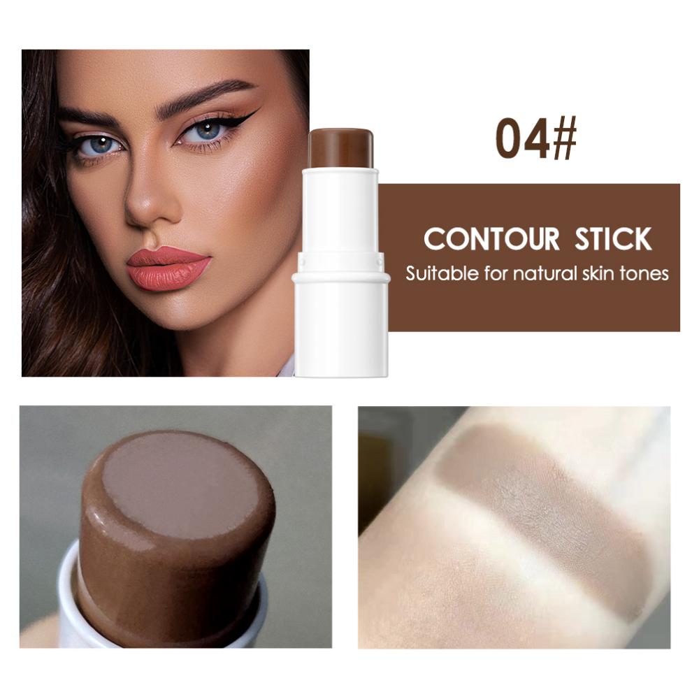 QIBEST бронзатор для макияжа лица, крем-румяна, оттенок, контурный макияж, косметический хайлайтер, бронзатор, ручка, женский осветитель для лица, 7,2 г