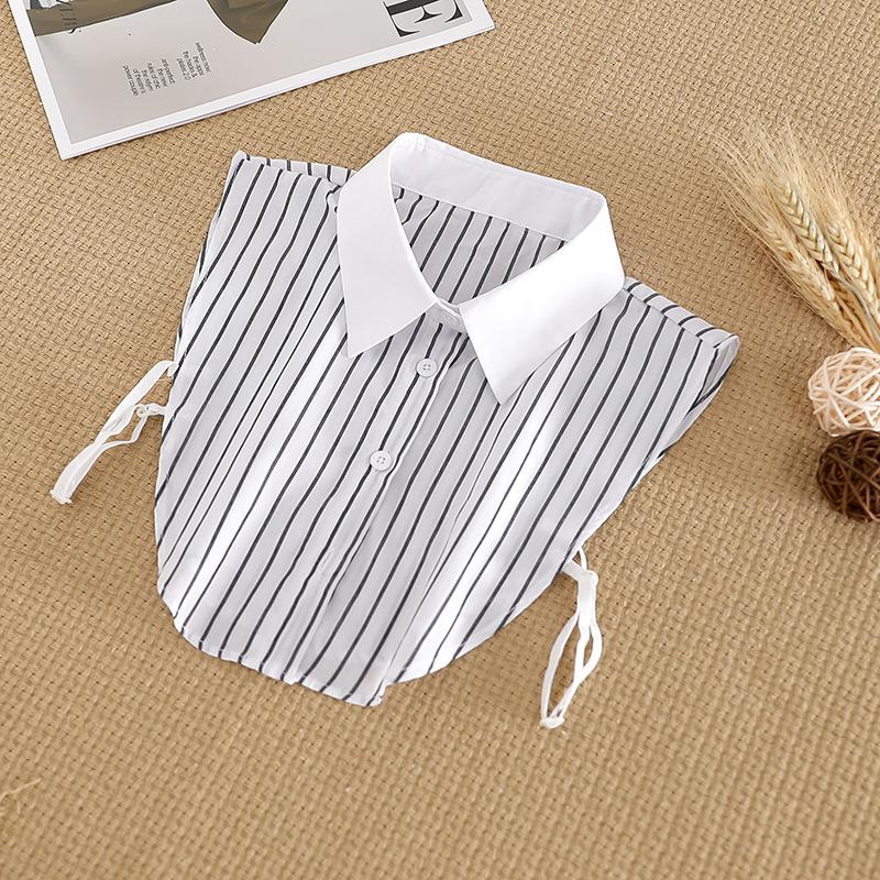 Women Fake Collar Half Shirt Ladies Shirt Fake False Collar For Women Black Woman Detachable Collar Lace Lapel Faux Col Tie