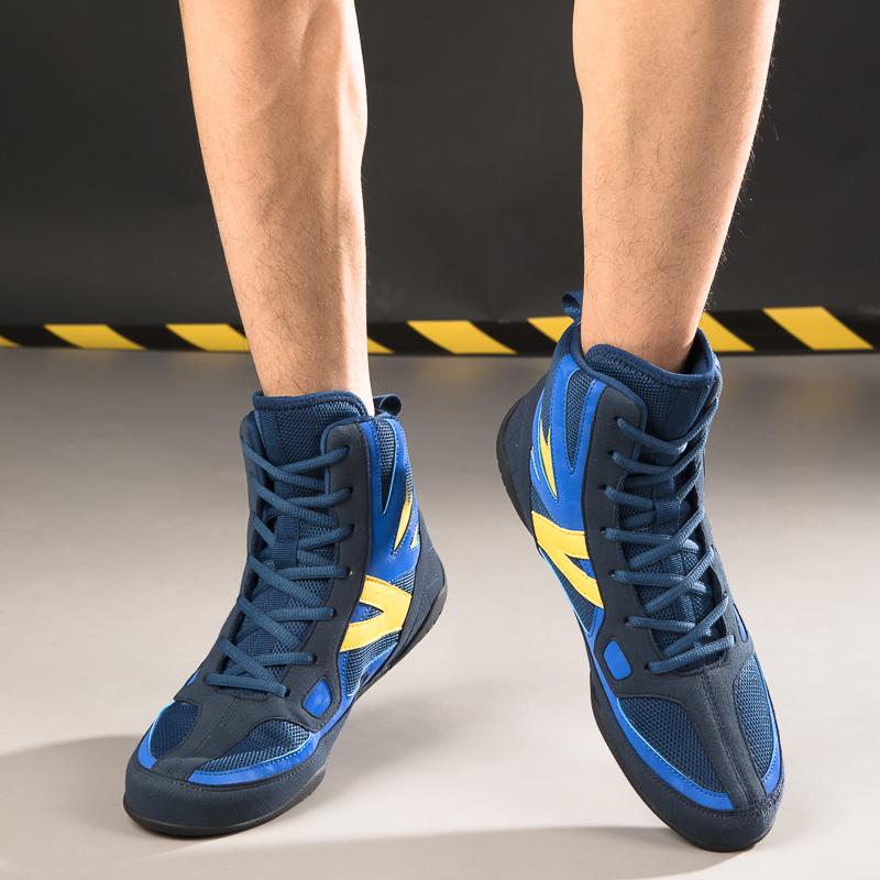 Men/Women's Boxing Boots High -Gang Terrace Blood Blood Forever Professional Competition Training Youth Taekwondo Boots Motorcycle Boots