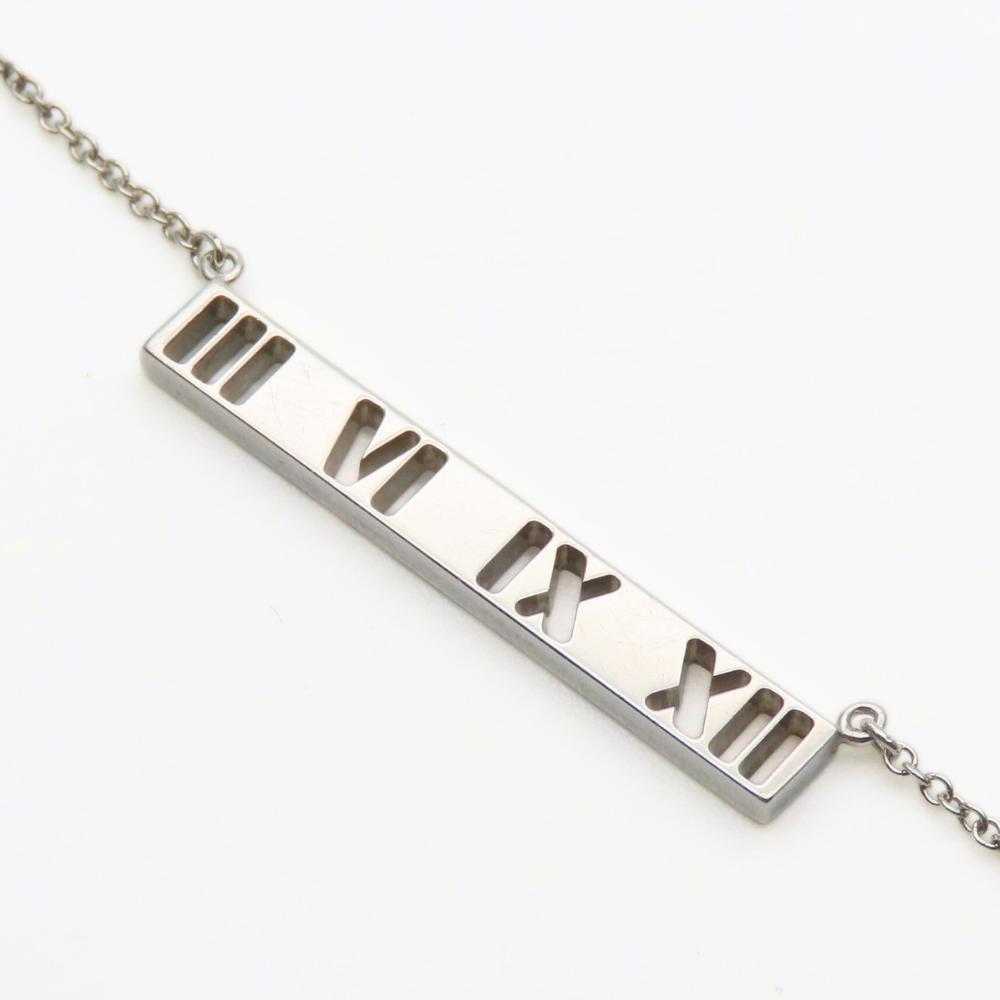 Used TIFFANY&Co. Necklace Atlas open Silver925 2.3g Silver Accessories