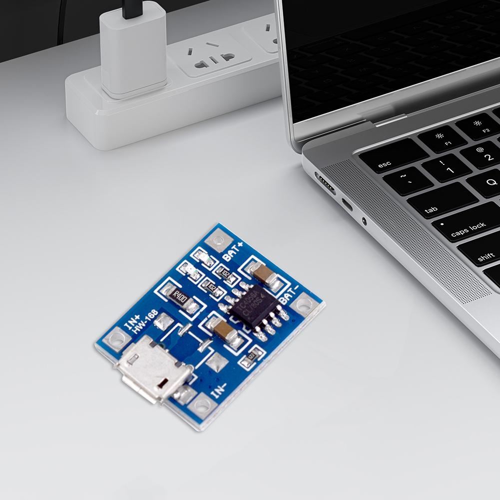 Модуль зарядки аккумулятора Micro USB Портативная панель зарядного устройства 1А DC4.5-5.5V с индикатором для литиевых аккумуляторов