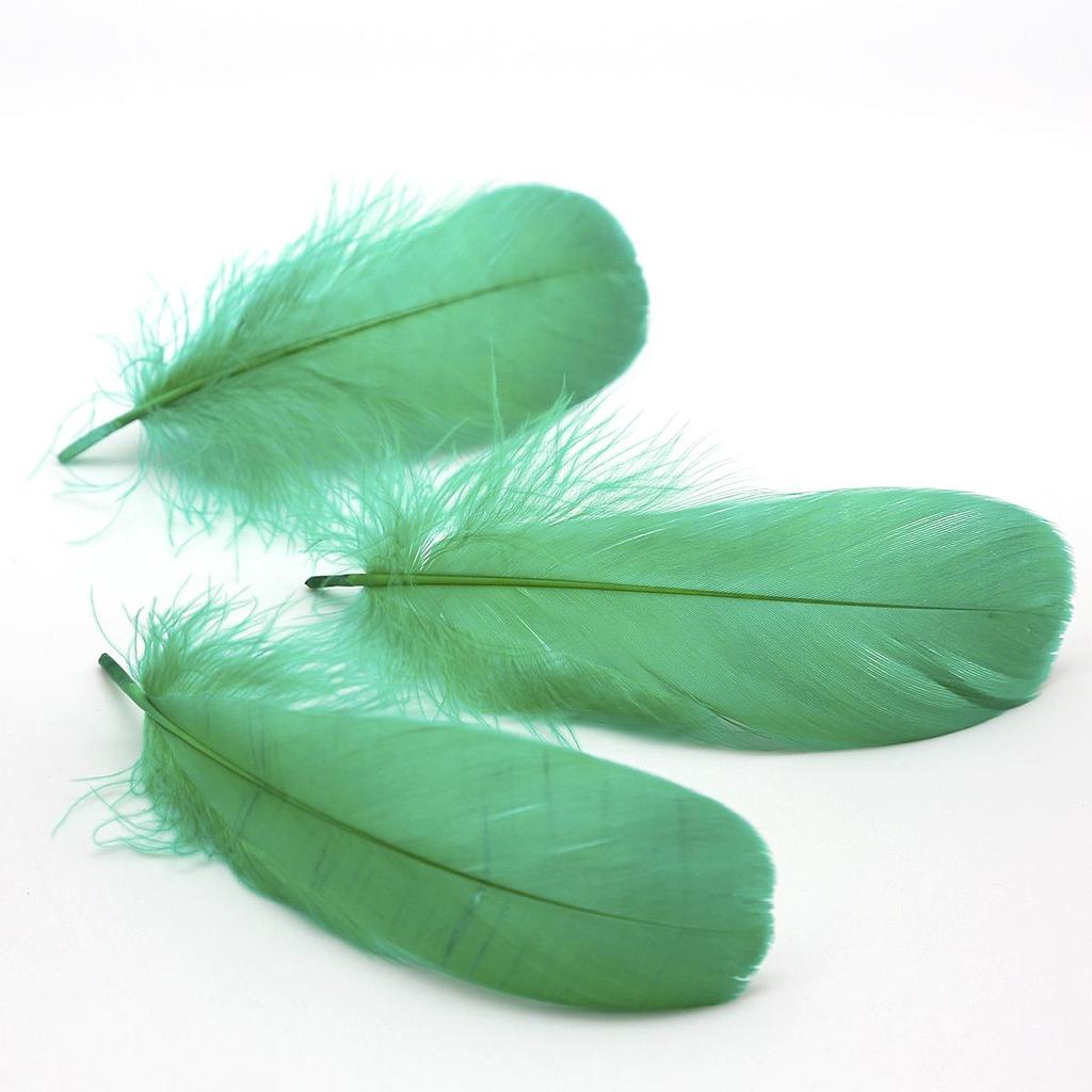 50 шт./лот, натуральные перья 8-13 см, маленькие плавающие гусиные перья, разноцветные перья, шлейф для украшения, шлейфы для рукоделия