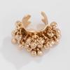Colored Open Finger Ring Beads Ball Fashion Ring Exaggerated Small Ball Ring