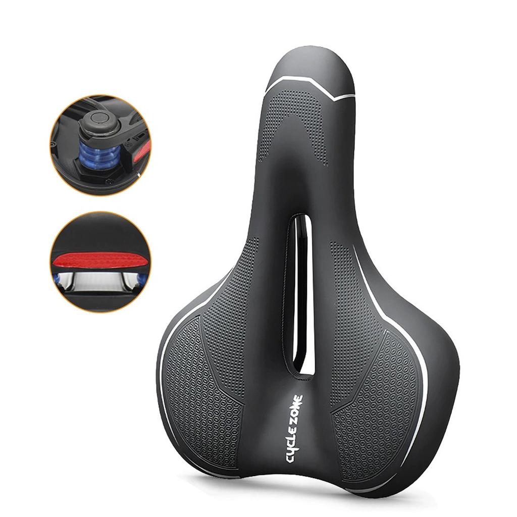 -Absorbing Seat Cushion – Universal Soft Silicone Saddle, Comfortable & Breathable for Mountain Cycling