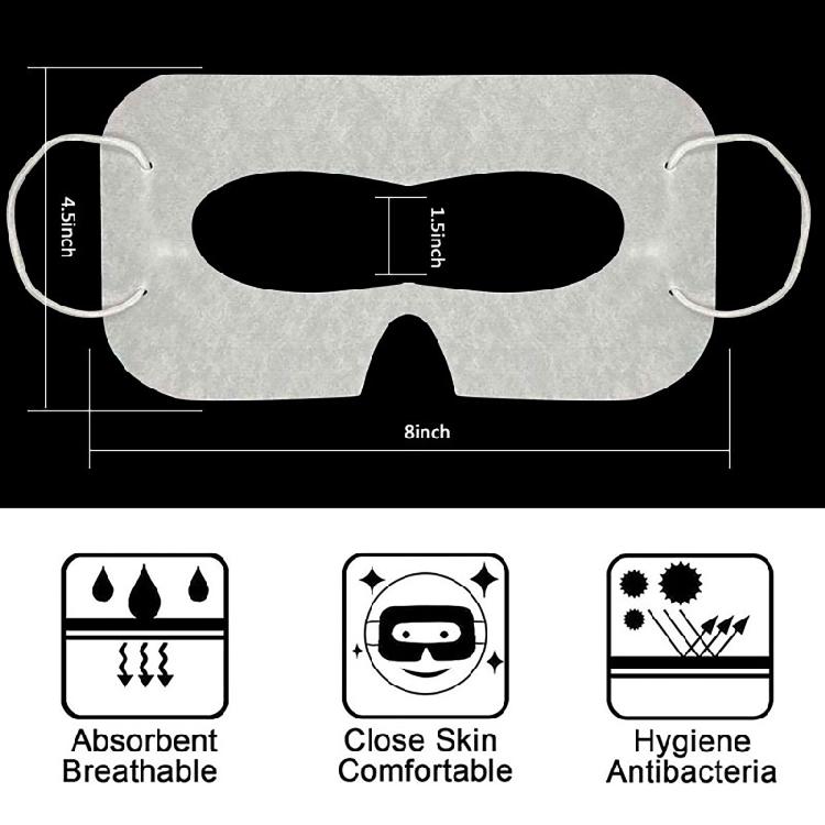 Мягкая и дышащая маска для глаз VR для Oculus Quest 2, нетканый чехол для VR-маски