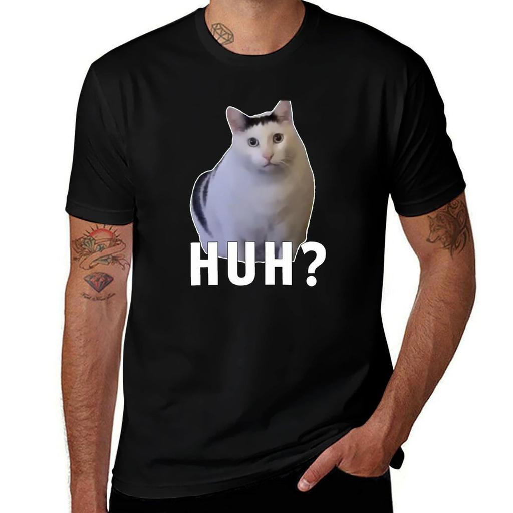 Huh Cat Meme Tshirt Summer Sports Quick Dry Tshirt