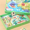 Monster Capture Board Game Montessori Wooden Paper For Children Thinking Clearance Game Parent-Child Interactive Educational Toy