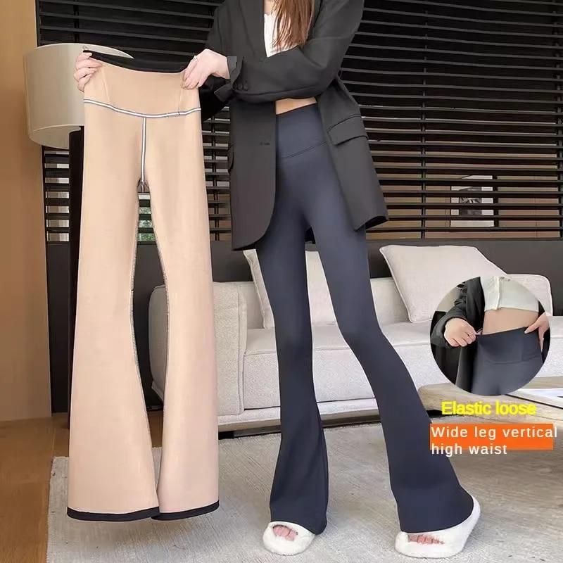 Леггинсы, женская одежда, готические брюки Traf Leginsy Wysoki Stan, женские брюки-акула, осень/зима, утолщенные брюки для йоги с высокой талией, Барби