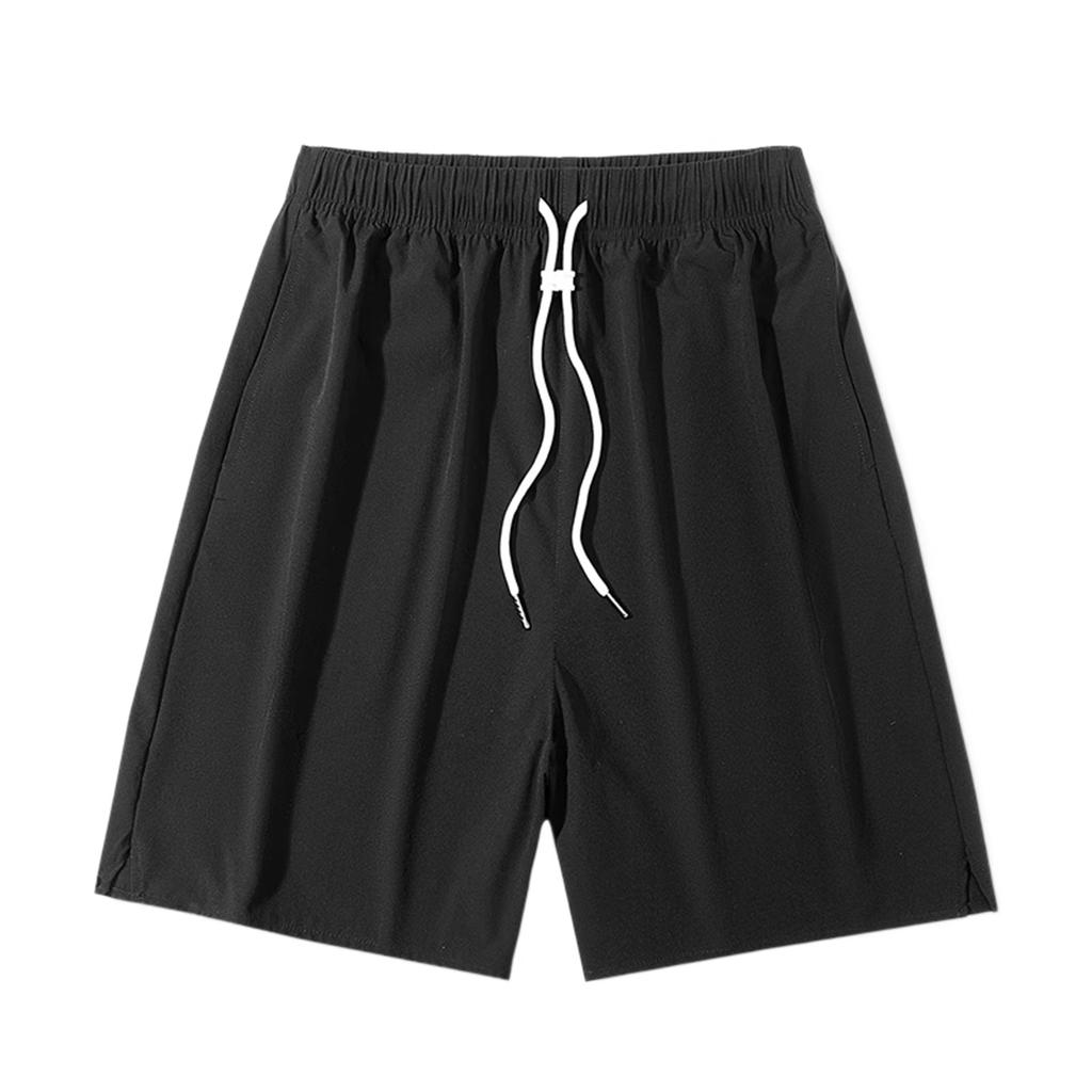Мужские летние быстросохнущие короткие модные спортивные шорты со шнурком пляжные брюки повседневные брюки для активного отдыха