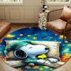 Cute Dog Sweet Dreams Round Rug for Livingroom,Bedroom, Palyroom, Chair Rug, Area rug, Circle Carpet, Large Size Fan Christmas gift