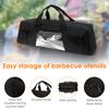 Сумка для хранения грильных принадлежностей большой вместимости, портативная, складная, из ткани Оксфорд, сумка для инструментов для барбекю с карманами для кемпинга и походов, барбекю