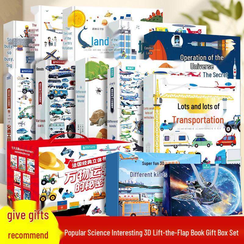 3D Pop-up Book: Vehicles, Airplanes, Space & Construction - Birthday Gift for Kids