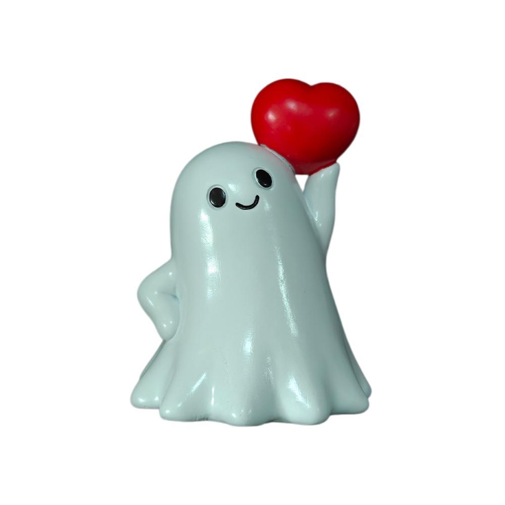 Creative Halloween Sculpture Pumpkin/Love Heart Ghost Figurine Ghost Statue TV Cabinet