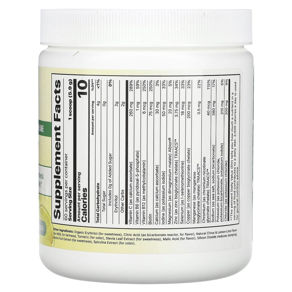 Electrolyte Supreme, Lemon-Lime Flavor, 354G(12.5Oz)