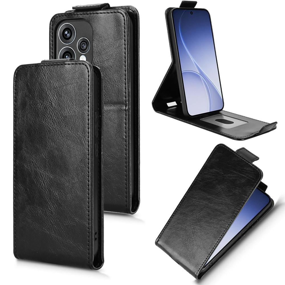 Для Oppo Reno15 5G (Глобальный) / Reno15c 5G (Китай) Подставка Чехол Магнитная застежка Вертикальный откидной Кожаный чехол для телефона с держателем для карт