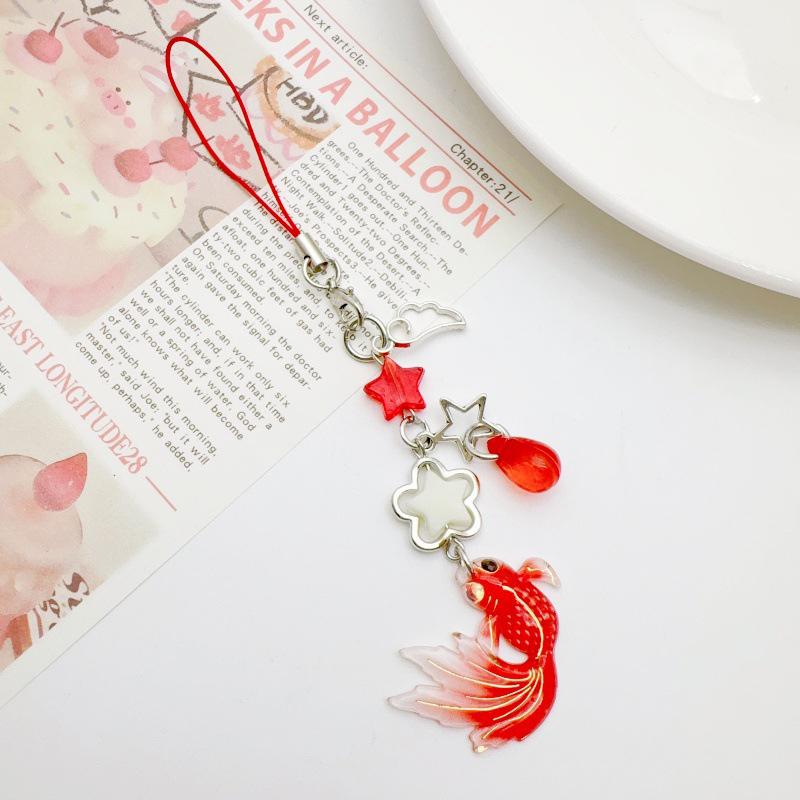 Изысканный китайский стиль Koi Star бисерный брелок подвеска универсальный телефонный шнурок изысканный рюкзак украшения аксессуары подарки