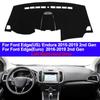 Car Dash Mat DashMat Dashboard Cover Carpet 2 Layers For Ford Edge Endura 2015 2016 2017 2018 2019 LHD RHD