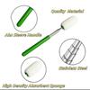 Pottery Tool Retractable Sponge Rod Clay Throwing Tool Stainless Steel Absorbent Sponge For Clay Wheel Throwing Pottery Creation
