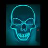 Halloween Horror Scary Ghost Head Clown Bar Dj Nightclub Led Cold Light Mask White Skull Glowing Ghost Face