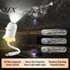 Indoor Starry Light USB Star Projector Night Light, Sky Lamp with Film Slides, Touch Dimming Adjustable Brightness & Timer, Flexible Neck LED