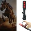 1pc PU Leather Riding Whip Portable Outdoor Game Durable Soft Handle Horse Riding Paddle Horse Racing Training Practice Tool
