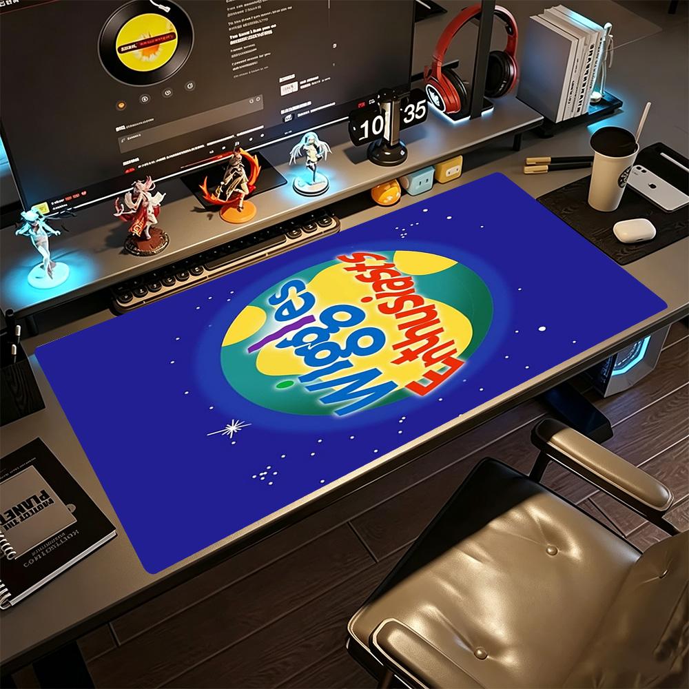 Wiggles Large Mouse Pad Desk Mouse Pad Ultra-Long Desk Mat Non-Slip Rubber Bottom Office and Gaming Desk Decoration