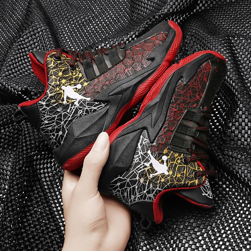 Youth style shoes Kids High-Top Basketball Shoes Boys Girls Non-Slip Wear-Resistant Sports Sneakers Indoor Court Use