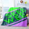 AKA Pattern Flannel Blanket  Lightweight Fashion Bed Sofa Air Conditioning Fashionable Leisure Picnic Travel Napping Soft Throw