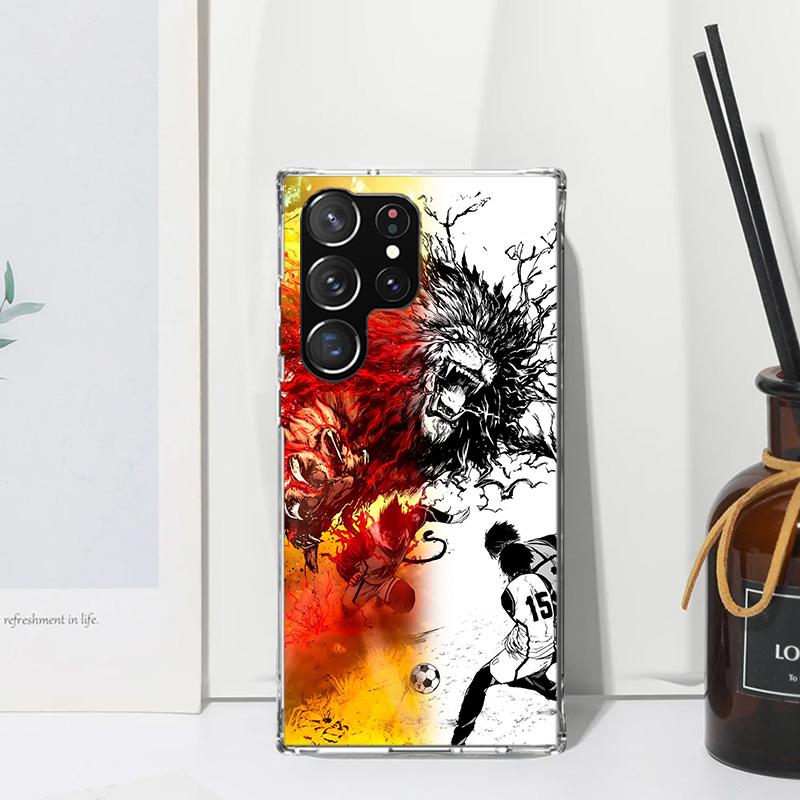 Blue Lock Football Anime Phone Case For Samsung Galaxy S26 S25 Edge S24 FE S23 S22 Ultra S21 Plus S20 + Art Fundas Back Cover Ga