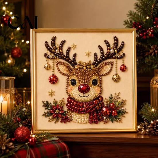 DIY 3d Mosaic Art Crafts Halloween Faux Pearl Painting Kit, Cute Ghost 3D Stress Reducing Hobbies for Women Kit Adults, Christmas Craft Home