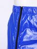 Mens Vinyl Waterproof Reusable Pants Elastic Waistband Side Pockets Two Way Zippers Trousers