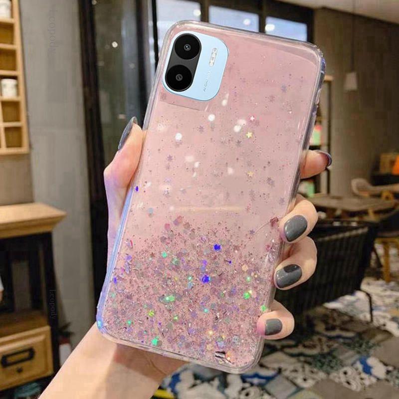 Блестящий чехол для телефона для xiaomi redmi A1 A 1 1A, мягкий полный чехол для redmi A1 redmiA1, задняя крышка CAPA