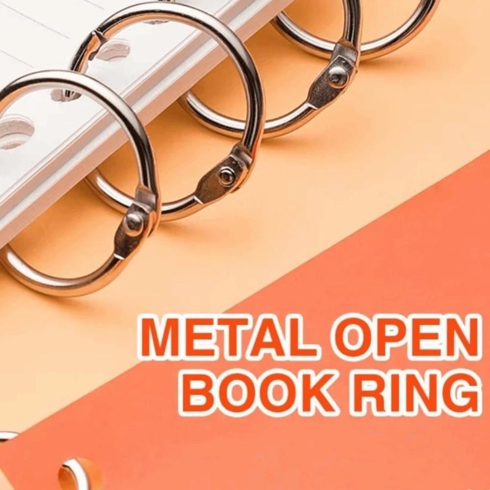 50/100Pcs O Ring Metal Binder Ring Sturdy Paper Binder Ring Loose Leaf Ring  School Office Supplies