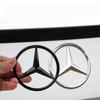SUG2   9CM ABS Rear Trunk Emblem Badge Sticker Replacement Fit Mercedes Benz C180 E320 A200 CLA CLK CLS ML W164 W203 W204 W168 S320