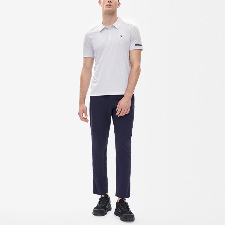 FILA Athletics Polo Shirts Men's Earth Gray Polo Collar Moderate Straight Fit A11M231121F-GY
