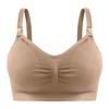 Plus Size Wireless Front-Closure Maternity Nursing Bra with Adjustable Anti-Leakage Support