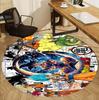 DRAGON BALL Pattern Round Rug, Indoor/Outdoor Mat, for Picnic, Gameroom, Bedroom, Office, Living Room, Home Decor Carpet, Birthday Gift