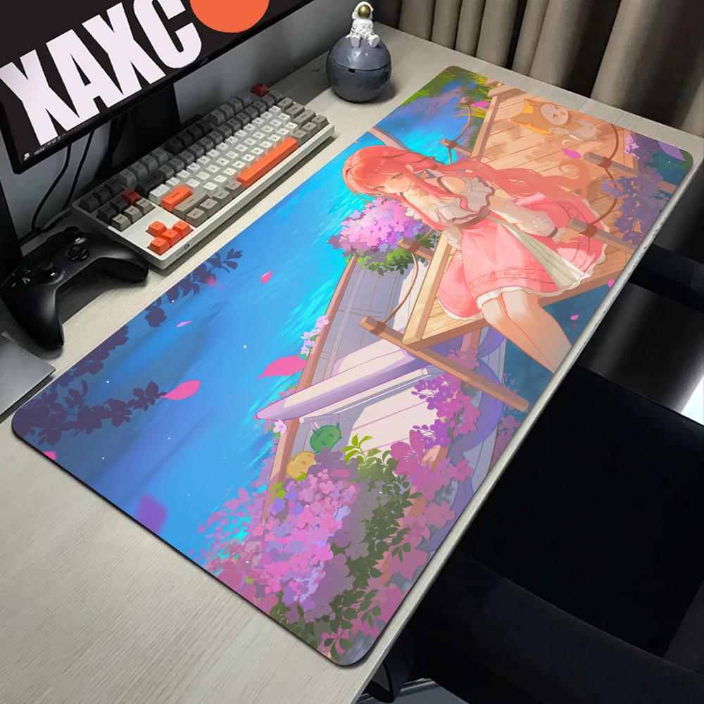 Mouse Pad Anime Girl HD Print Mousepad Laptop Gamer Infinity Kawaii Extended Desk Mat PC Nikki Gaming Cute Keyboard Pad