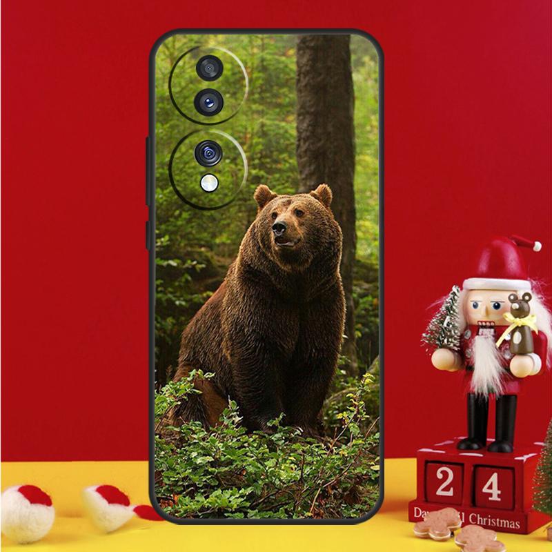 Чехол с изображением бурого медведя для Honor Magic 8 5 6 7 Lite Honor Win X9b X9c X9a X8c X8b 50 70 90 200 400 Pro
