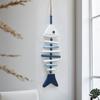Wall Mounted Wooden Fish Pendant Exquisite Fish Hanging Ornament Funny Fish Bone Pendant  Bar