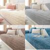Solid Color Thicken Plush Sofa Cover Universal Anti-dirty Sofa Mat Pad Winter Warm Sofa Towel Couch Slipcovers for Home Decor