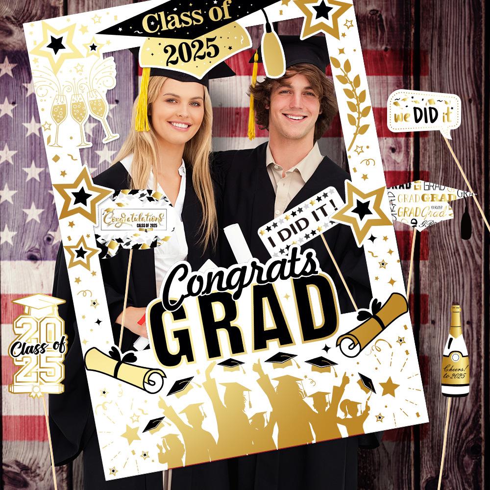 Grad Celebrations Graduation Frame Banner Party Decorations  Graduation Season