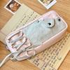 Large Capacity Pen Bag Zipper Stationery Organizer INS Pencil Case  Students